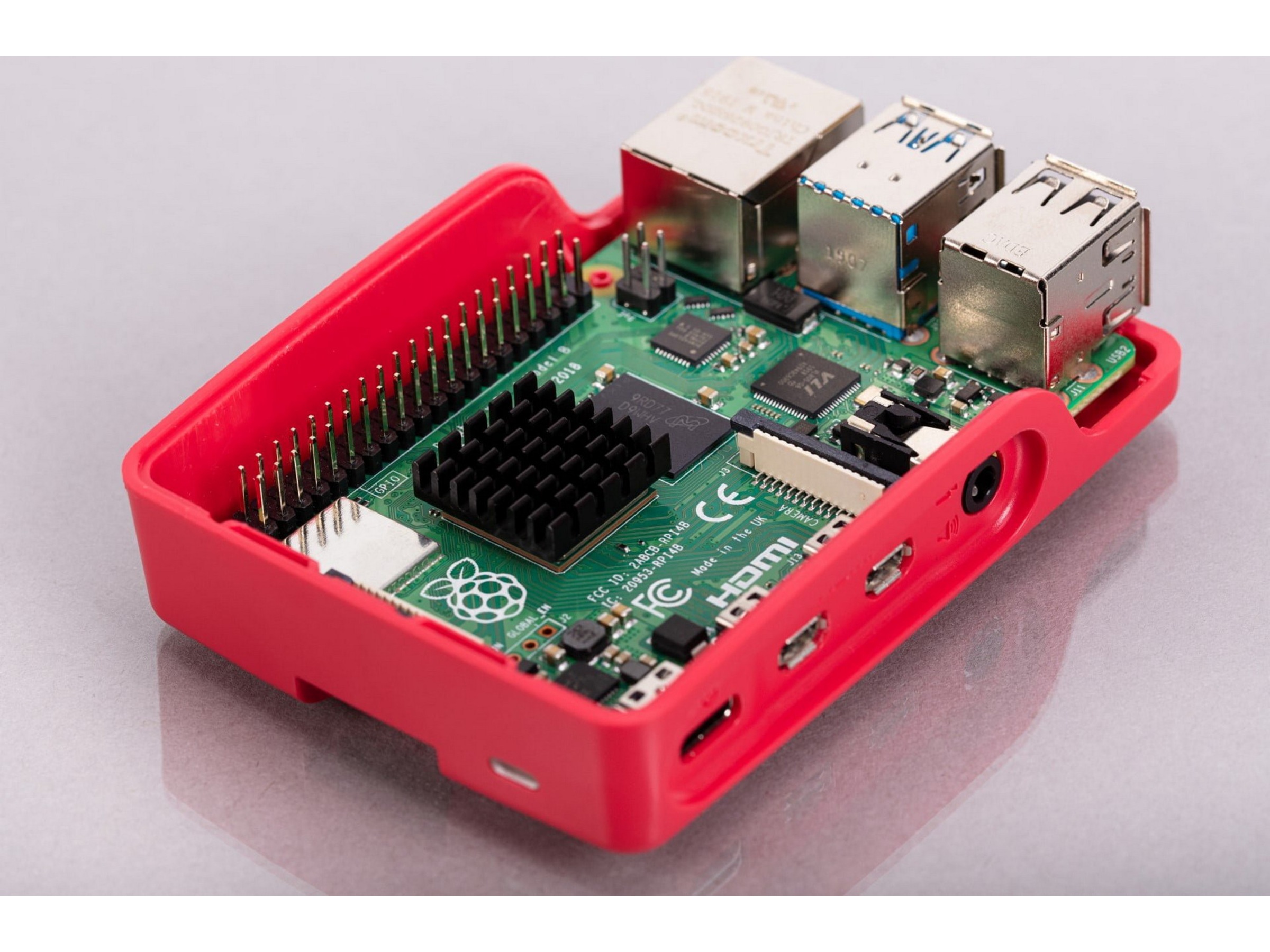 Raspberry Pi-fläkt och heatsink till Pi 4-case Tillbehör