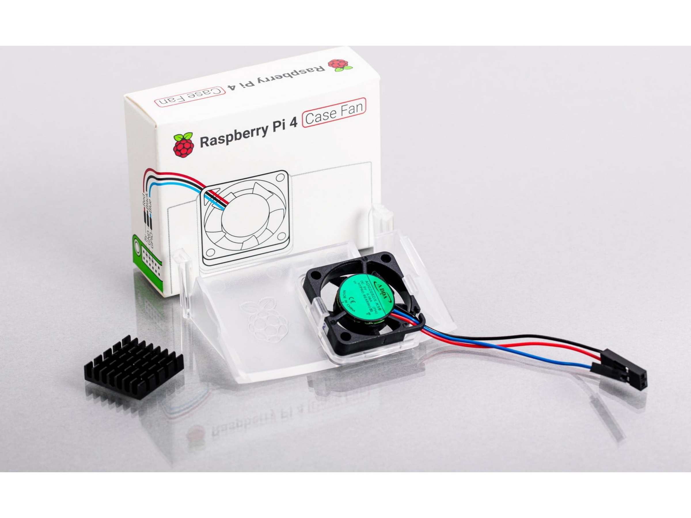 Raspberry Pi-fläkt och heatsink till Pi 4-case Tillbehör