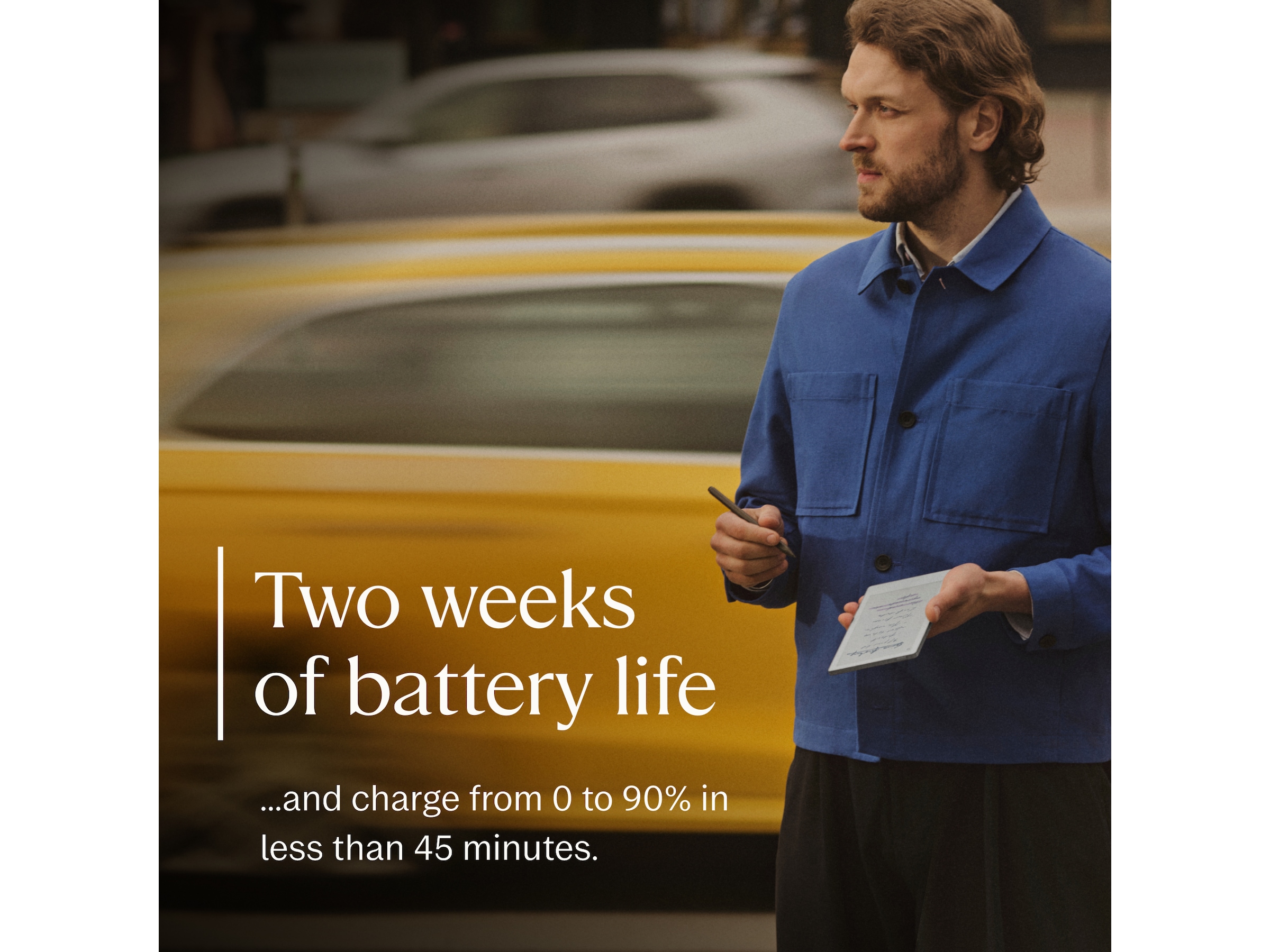 reMarkable Paper Pro Move 7,3" inkl. Marker Plus & Book Folio (svart skinn) Digitala anteckningsblock