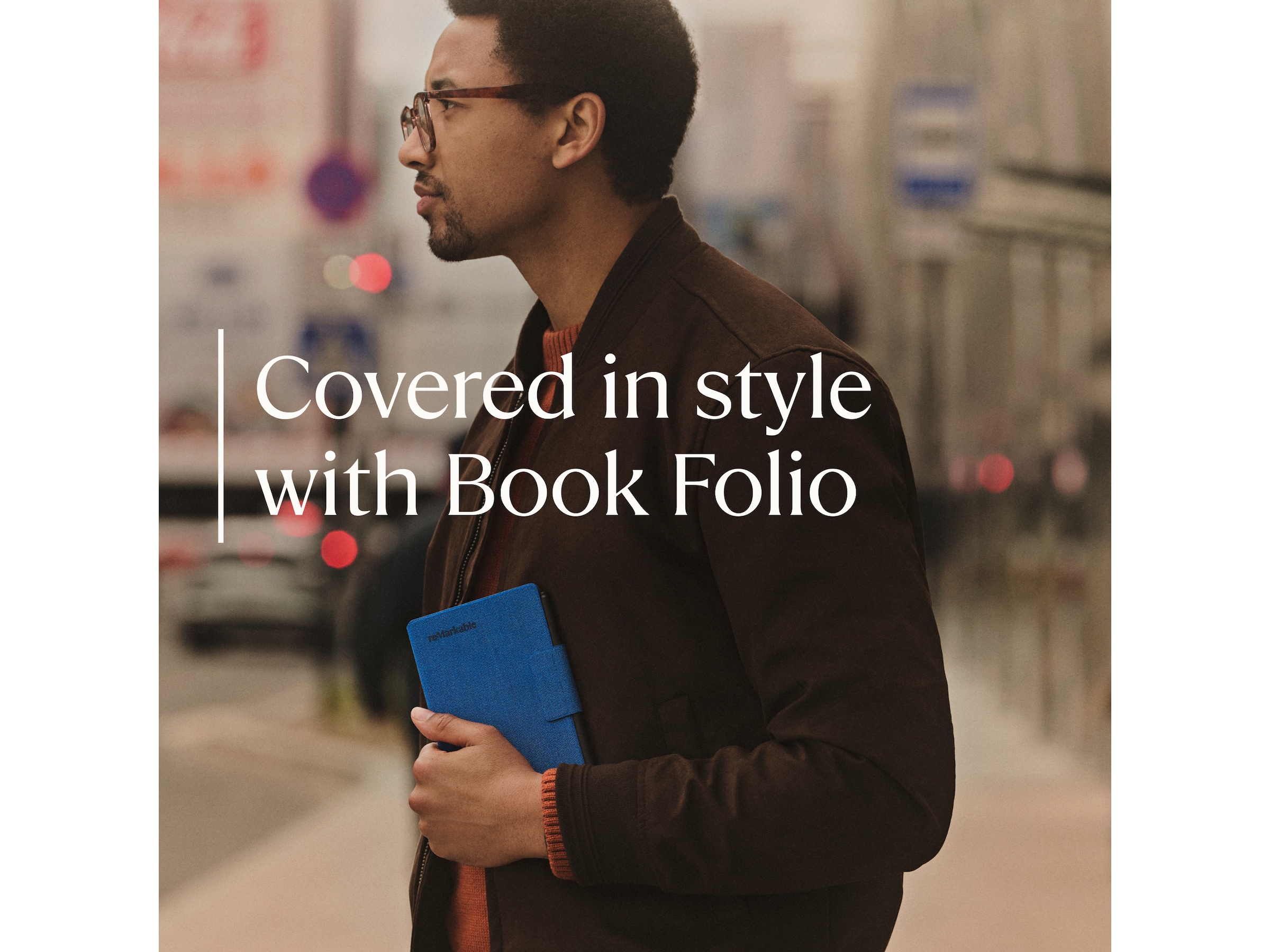 reMarkable Paper Pro Move 7,3" inkl. Marker Plus & Book Folio (svart skinn) Digitala anteckningsblock