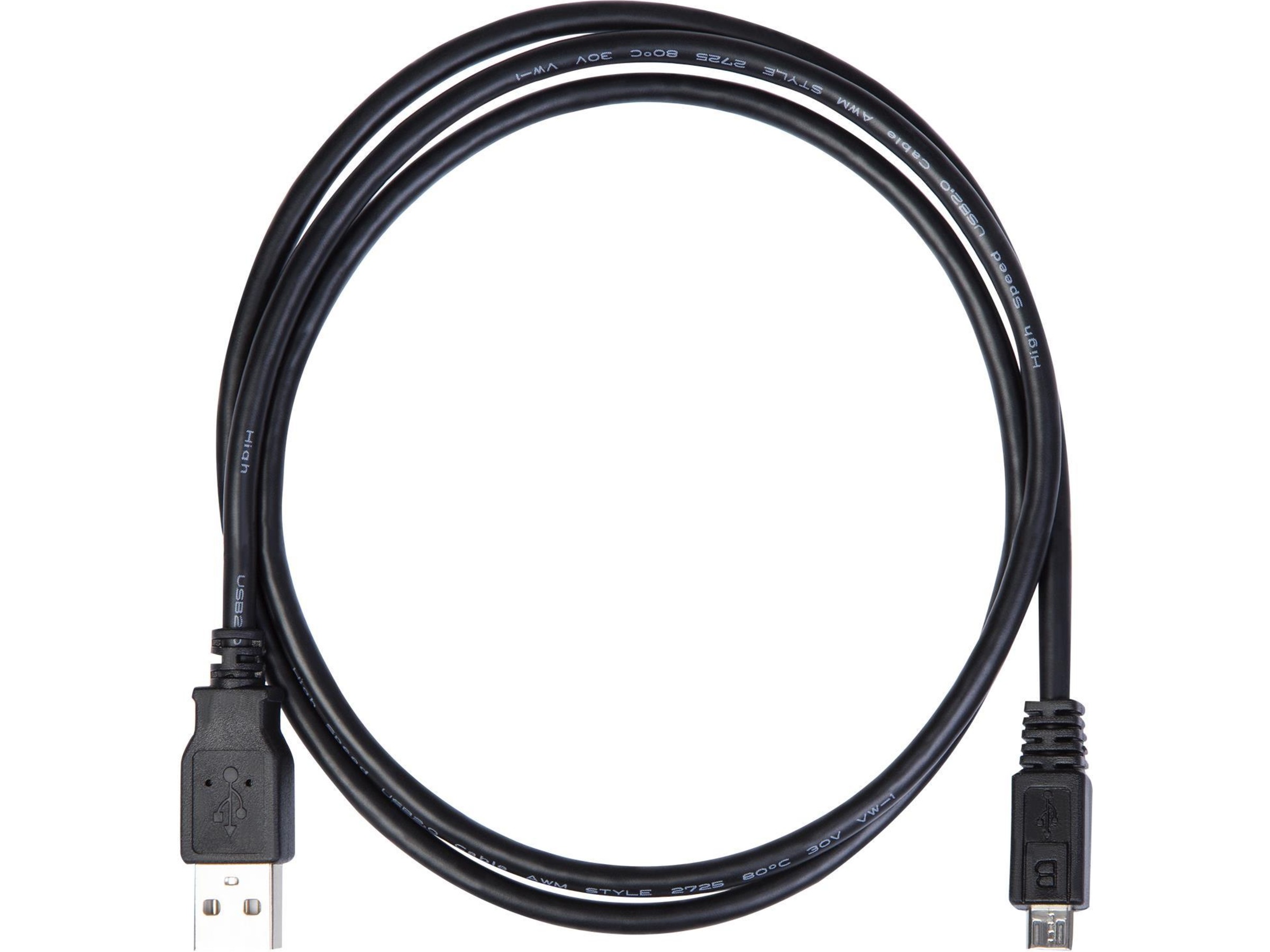 USB-A till USB Micro-B kabel 1m (svart) USB-kablar