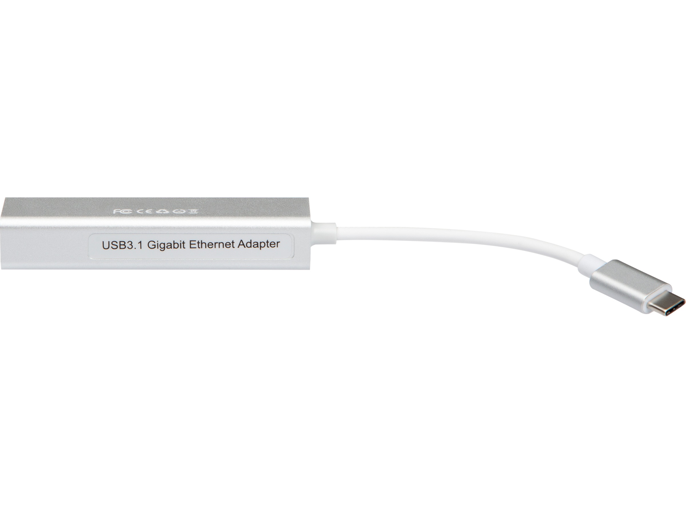 USB-C till 3xUSB-A Adapter 0,3m (vit) USB-kablar
