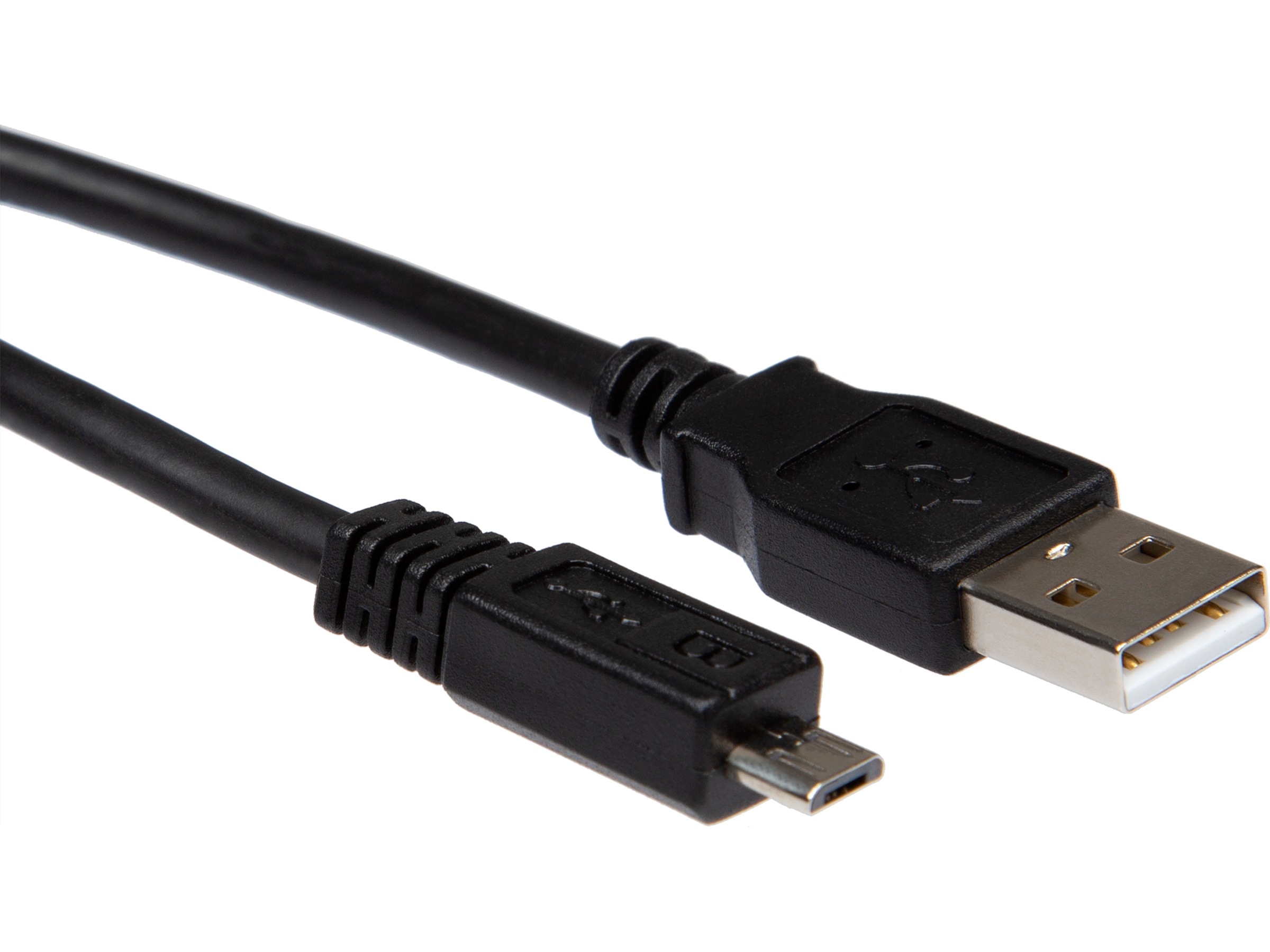 USB-A till USB Micro-B kabel 5m (svart) USB-kablar