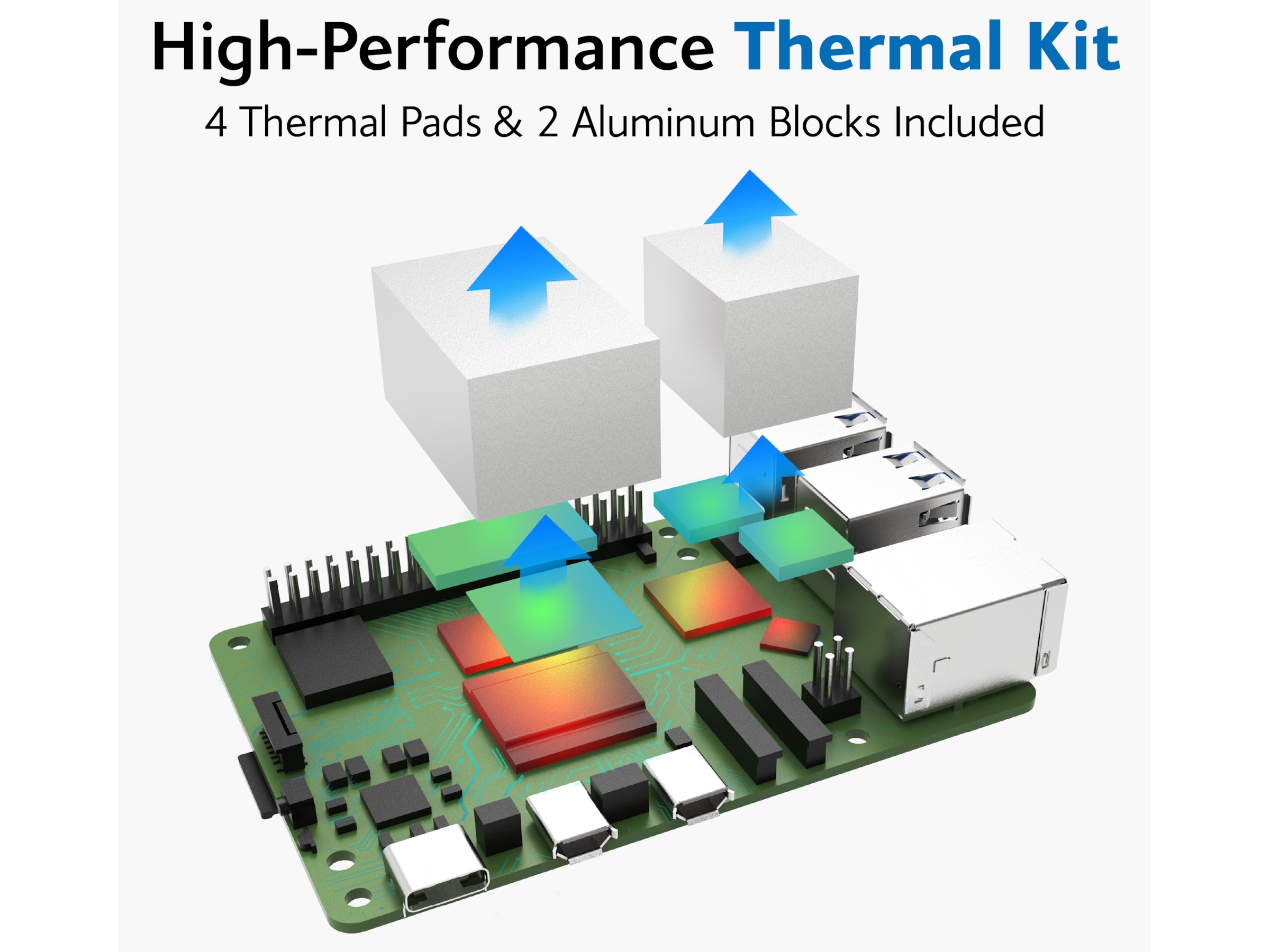 Akasa Pi-5 Pro Aluminium Case Tillbehör