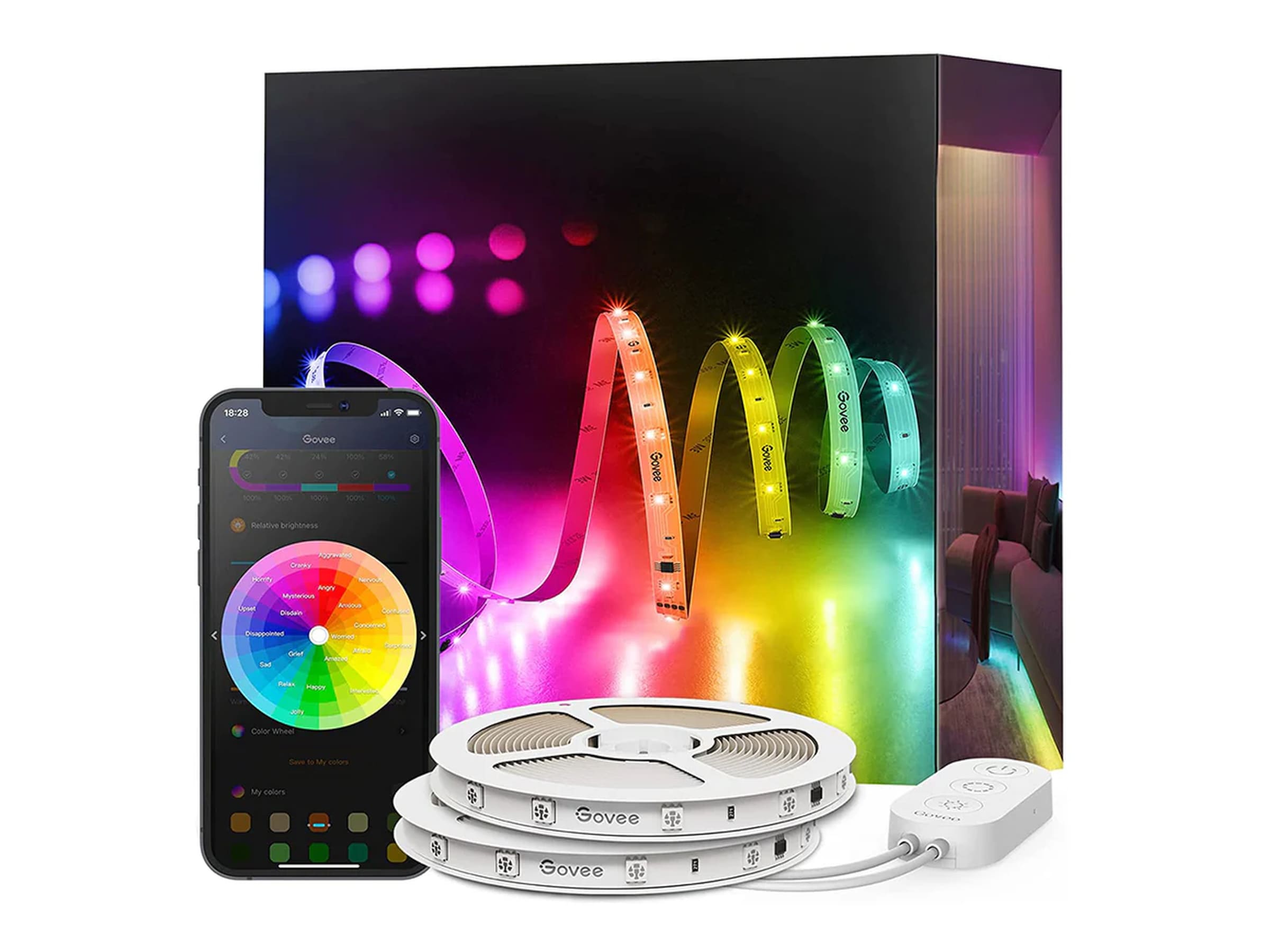 Govee RGB Smart Wi-Fi + Bluetooth LED Strip (2x5m) Led strips & underhållning