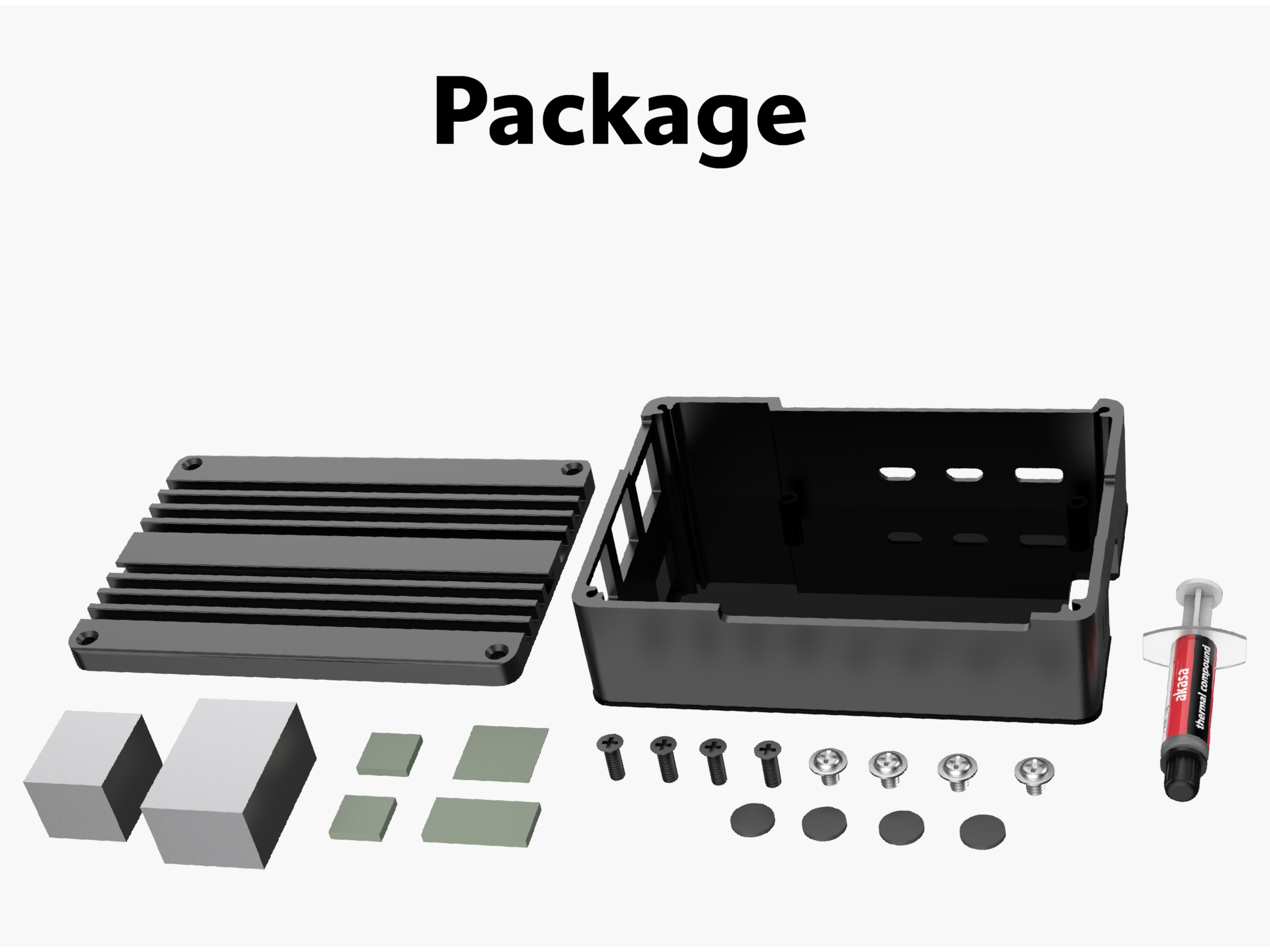 Akasa Pi-5 Pro Aluminium Case Tillbehör