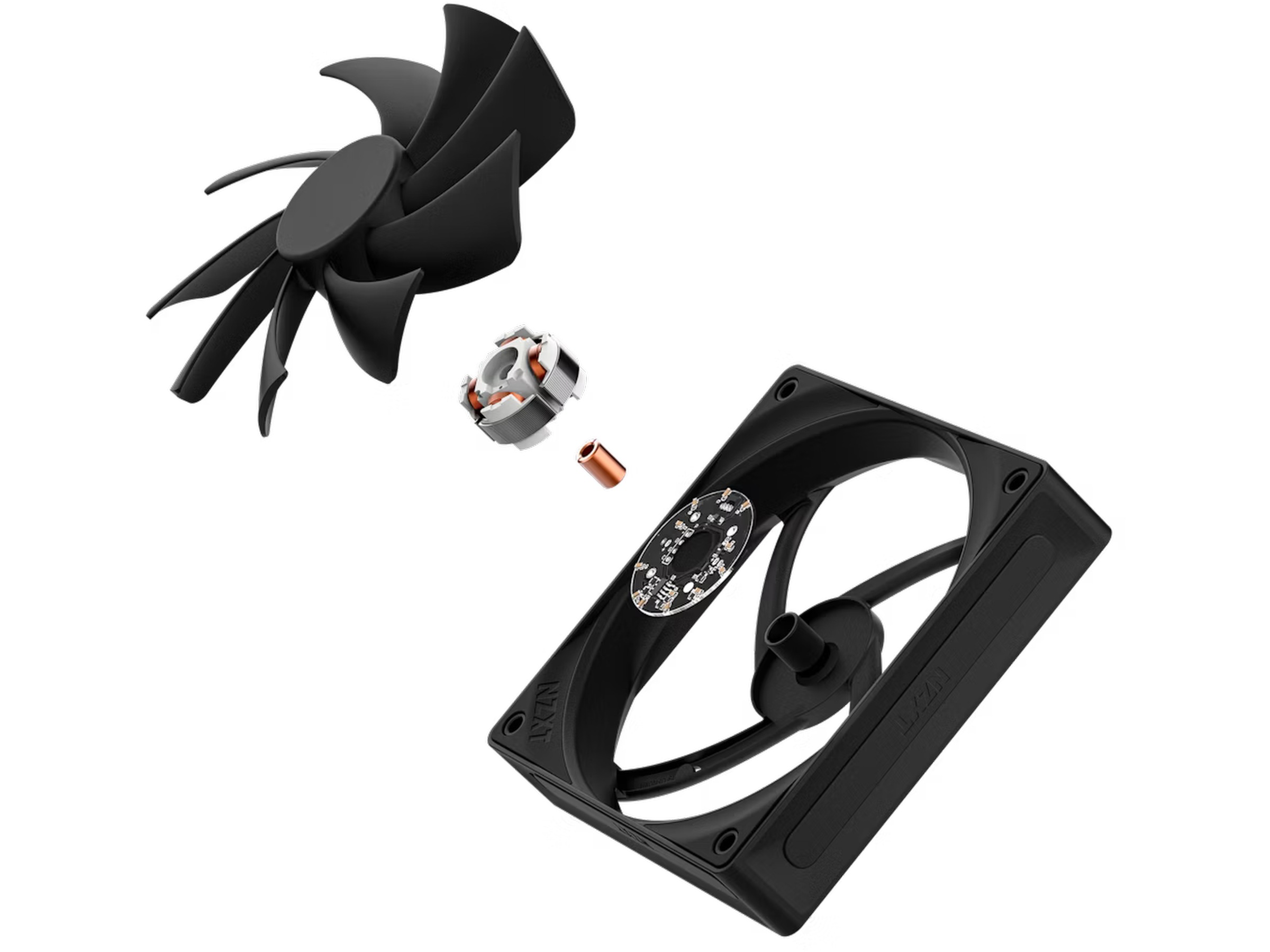 NZXT F120Q Quiet Airflow Fläkt (svart) Fläkt