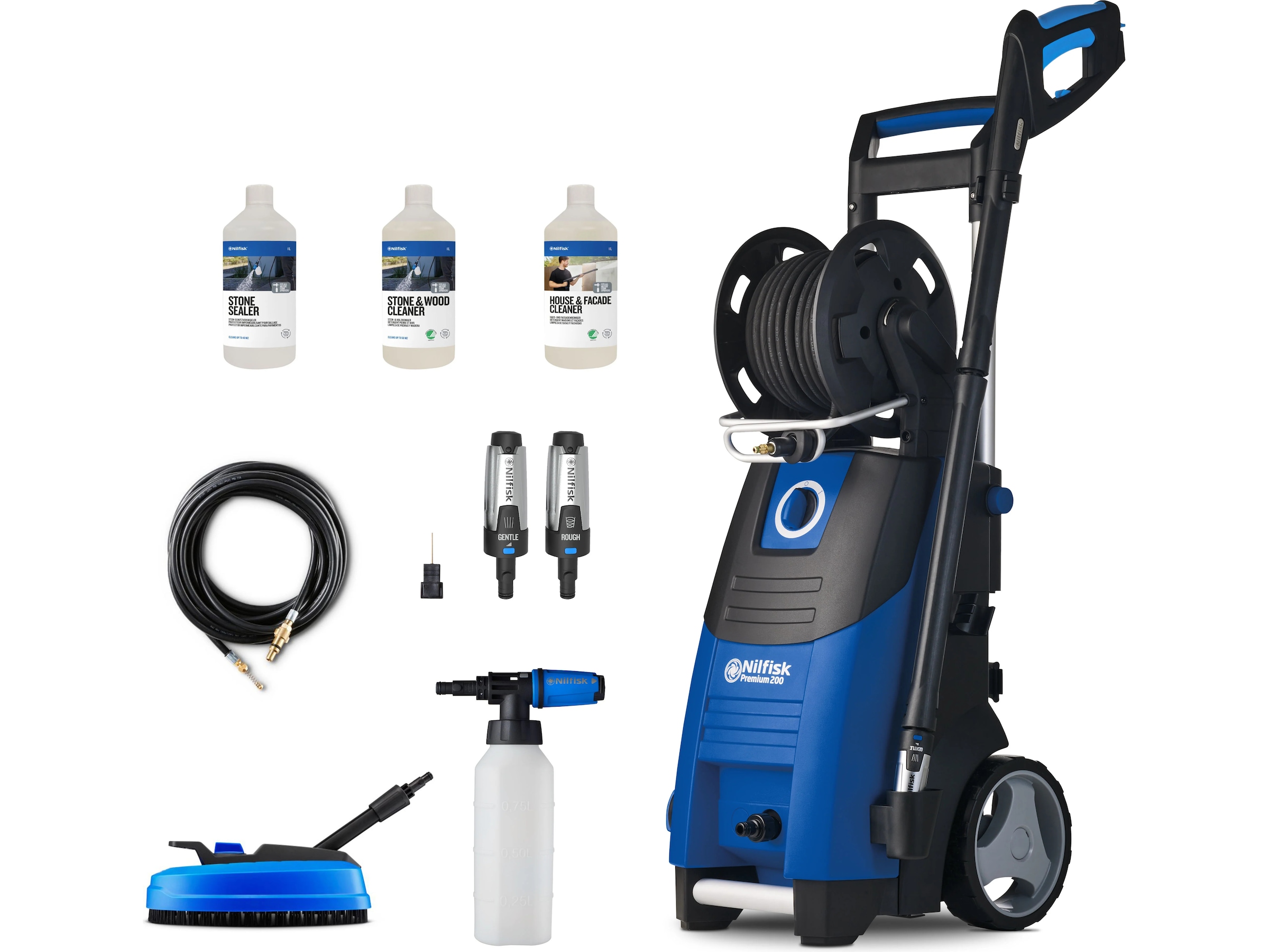 Nilfisk Premium 200-15 högtryckstvätt med Power Patio Högtryckstvättar
