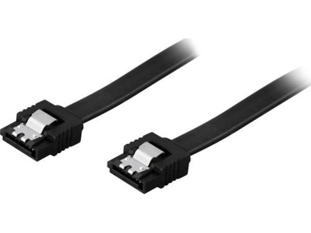 SATA 6 kabel 0,5m (svart) Datakablar