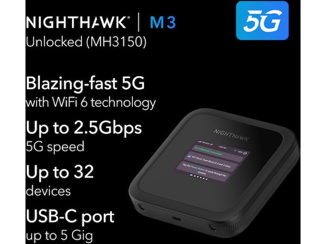 Netgear Nighthawk M3 5G mobile ruter Mobilt bredband