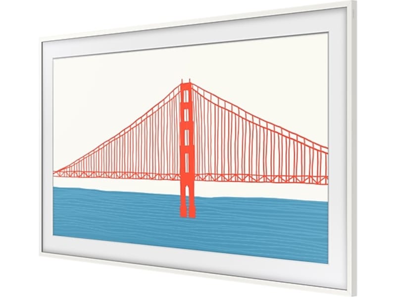 Samsung 50" ram till The Frame (2021-2025, vit) TV-ram & tillbehör