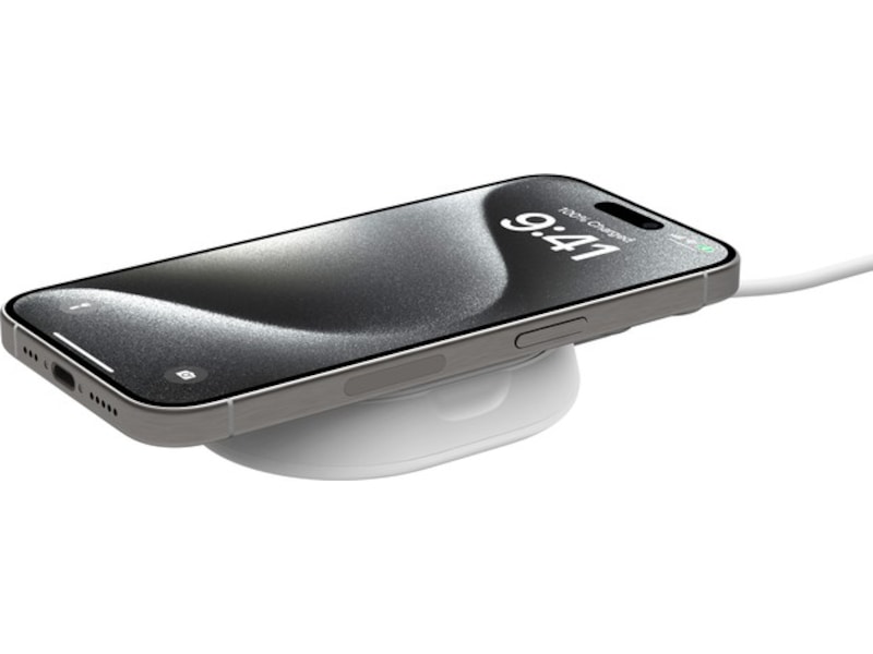 Belkin BoostCharge Pro hopfällbart trådlöst laddningsställ (vit) Trådlös laddare