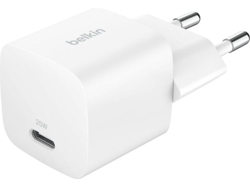 Belkin 25W USB-C Väggladdare (vit) Mobilladdare