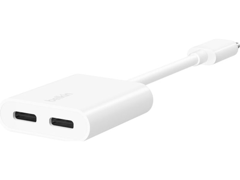 Belkin USB-C Audio + Charge Adapter (vit) Kabel adapter och övergångar