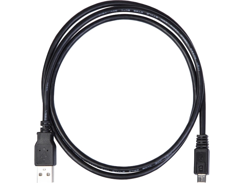 USB-A till USB Micro-B kabel 1m (svart) USB-kablar
