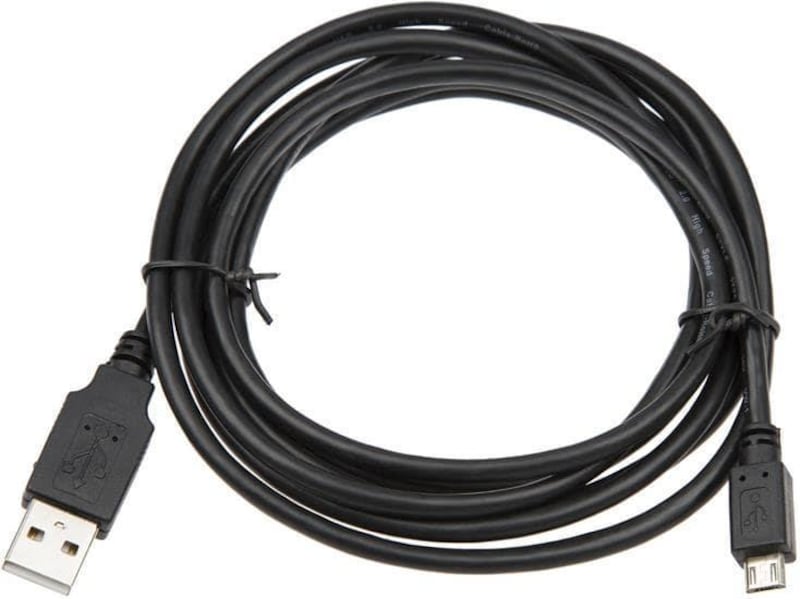 USB-A till USB Micro-B kabel 2m (svart) USB-kablar