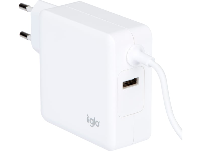 iiglo universal laddare till PC, telefon och surfplatta, USB-C 65W Batteri och laddare