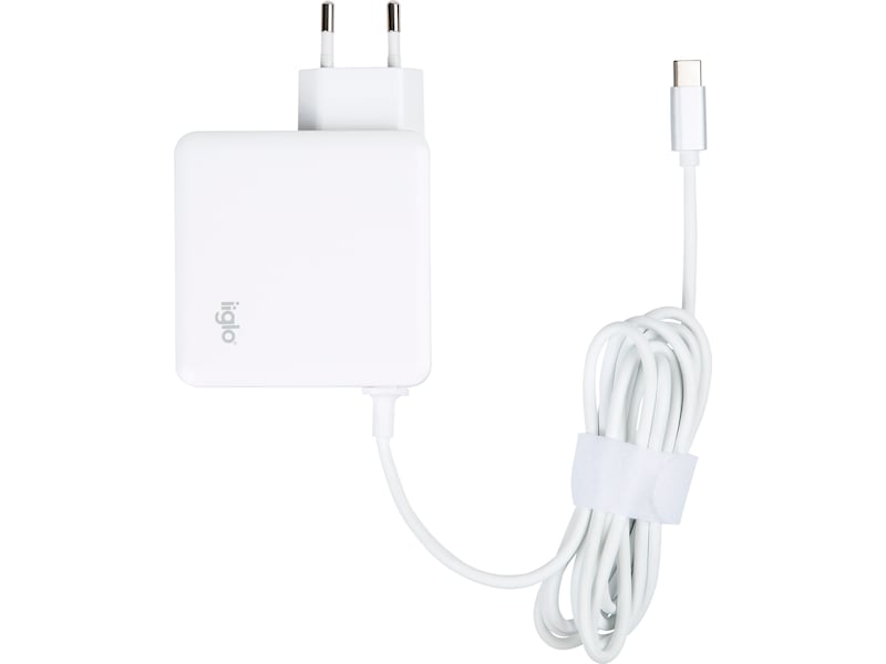 iiglo universal laddare till PC, telefon och surfplatta, USB-C 65W Batteri och laddare