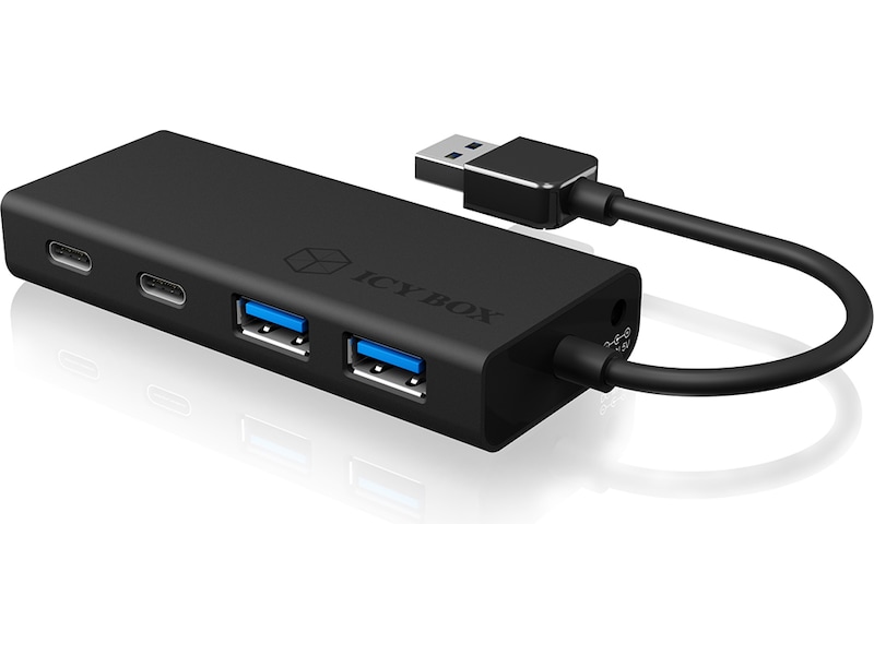 ICY BOX USB-A Hub Dockningsstation och USB-hub