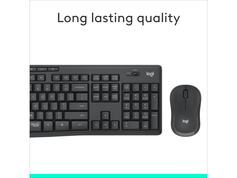 Logitech MK295 Silent Wireless Combo - GRAPHITE Mus & tangentbord -combo-paket