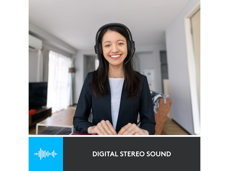 Logitech H390 USB PC Headset (svart) Headset