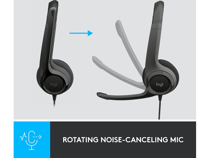 Logitech H390 USB PC Headset (svart) Headset