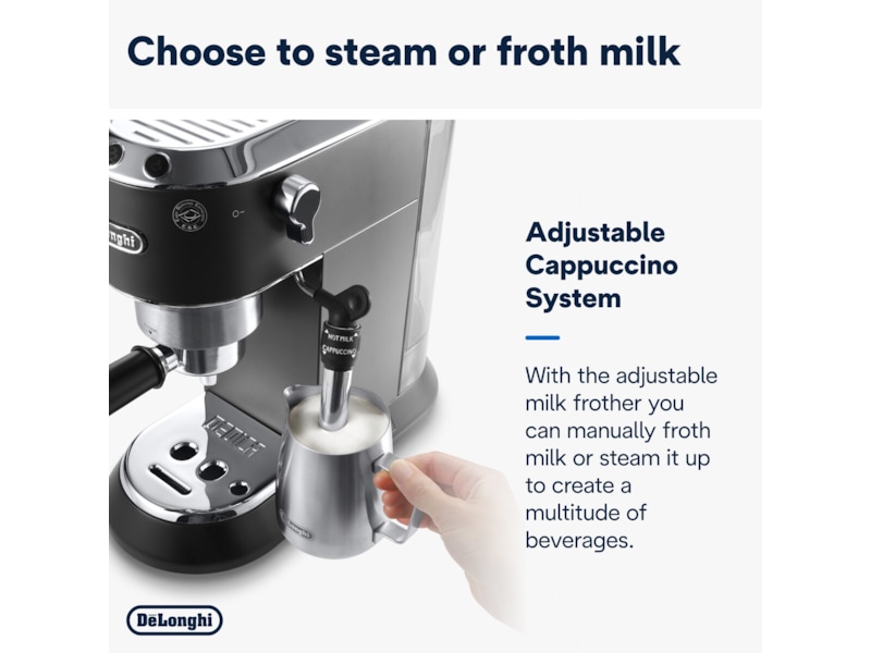 DeLonghi Dedica Style EC685.BK Manuell espressomaskin (svart) Espressomaskiner