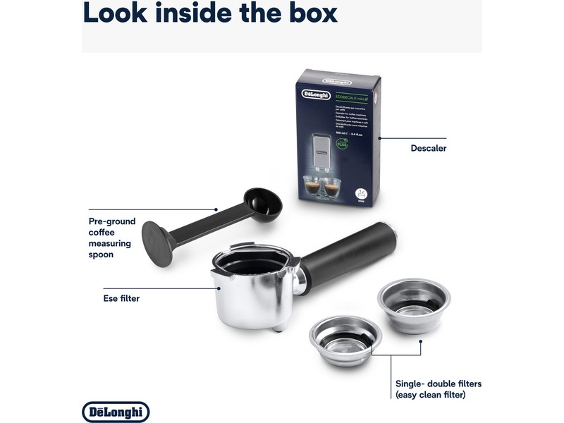 DeLonghi Dedica Style EC685.BK Manuell espressomaskin (svart) Espressomaskiner