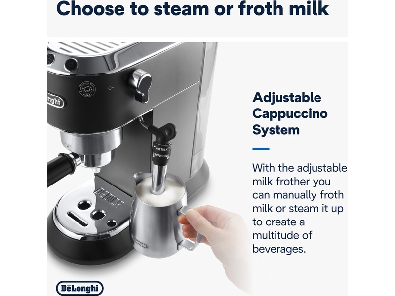 DeLonghi Dedica Style EC685.BK Manuell espressomaskin (svart) Espressomaskiner