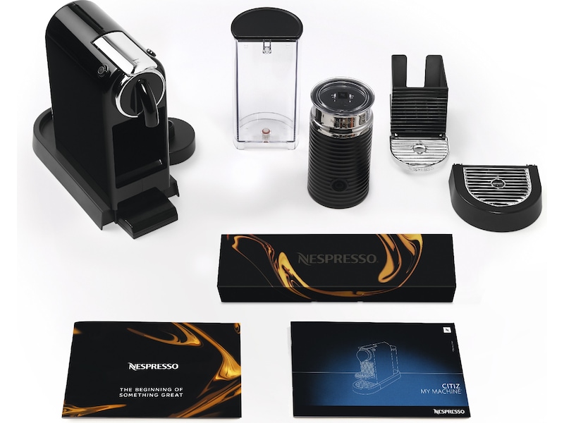 NESPRESSO CitiZ&milk från DeLonghi® Kapselmaskin (svart) Kapselmaskiner