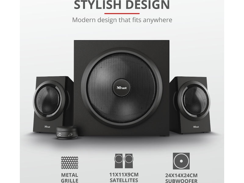 Trust Yuri 2.1 högtalare 2.1 Högtalare