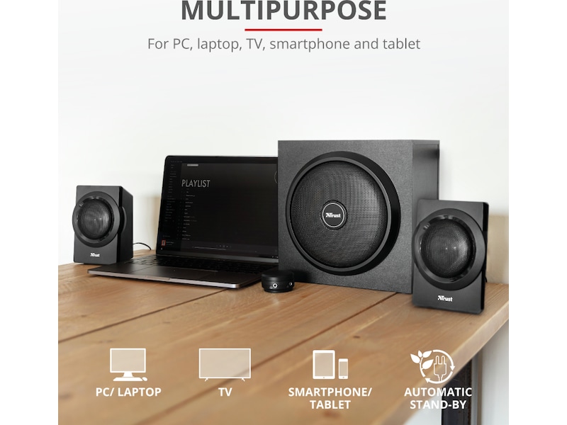 Trust Yuri 2.1 högtalare 2.1 Högtalare