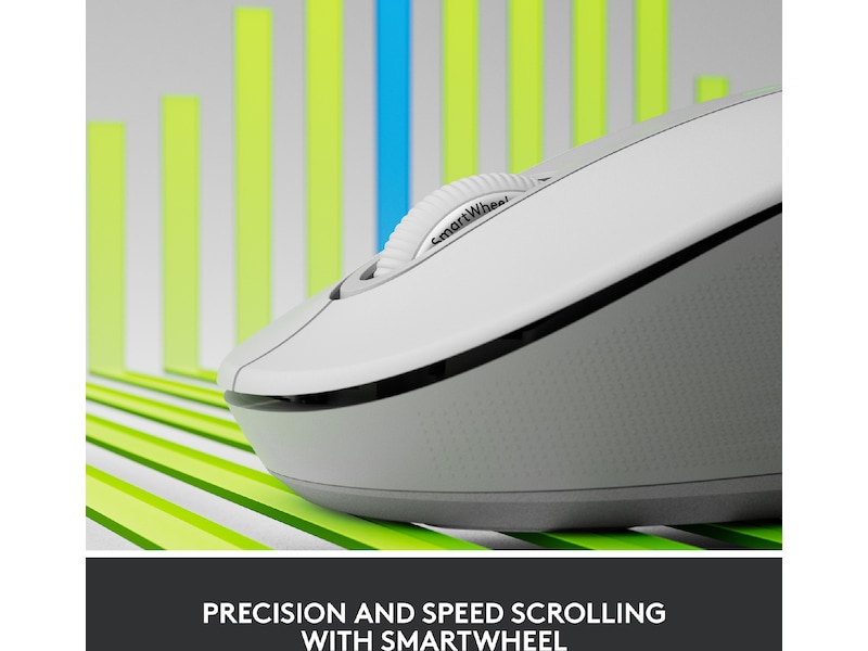 Logitech Signature M650 Large trådlös mus Offwhite Mus