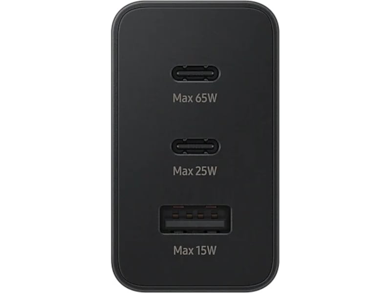 Samsung Trio 65W väggladdare (svart) Mobilladdare