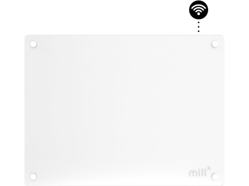 Mill Glas WiFi Gen 3 Panelelement 400W  (vit) Panelelement