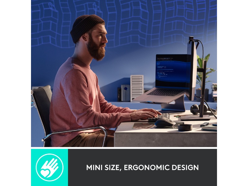 Logitech MX Mechanical Mini Minimalist Tactile (graphite) Tangentbord