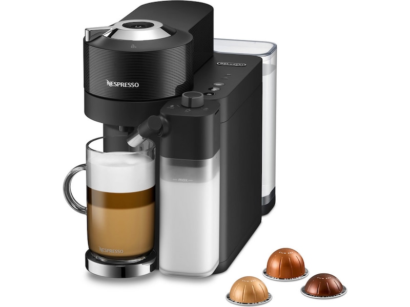 Nespresso Vertuo Lattissima by DeLonghi kapselmaskin ENV300.B (svart) Kapselmaskiner