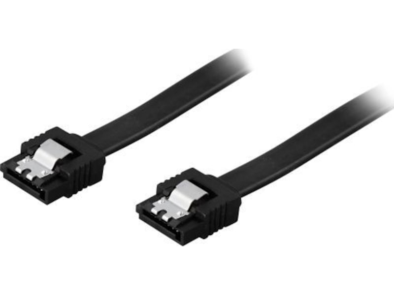SATA 6 kabel 0,5m (svart) Datakablar