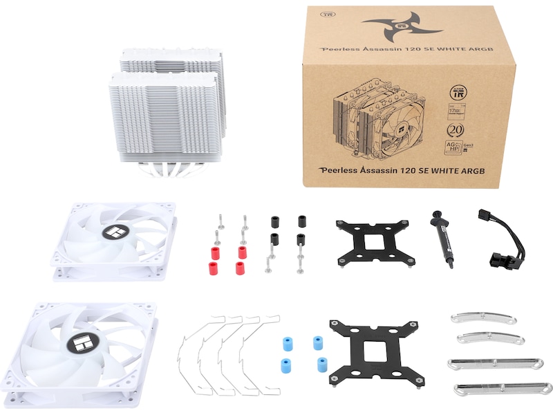 Thermalright Peerless Assasin 120 SE ARGB Kylare (vit) CPU - Luftkylning