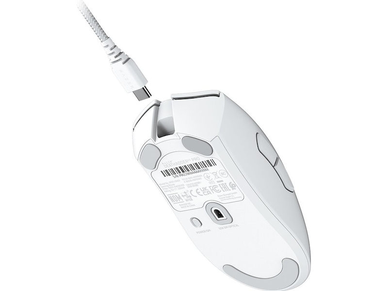 Razer Deathadder V3 Pro Trådlös Gamingmus (vit) Gamingmus