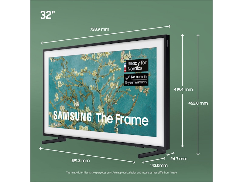 Samsung 32" The Frame 2023 TQ32LS03C 20 - 49 tums TV