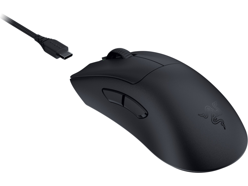 Razer DeathAdder V3 Pro + HyperPolling Wireless Dongle (svart) Gamingmus
