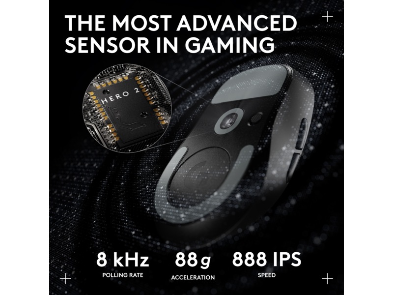Logitech G Pro X Superlight 2 DEX trådlös gamingmus (svart) Gamingmus