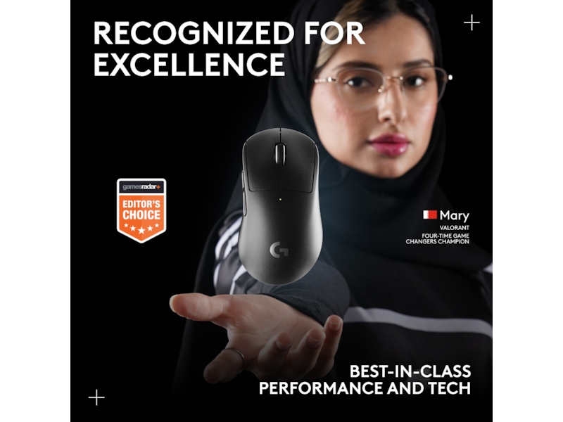 Logitech G Pro X Superlight 2 DEX trådlös gamingmus (svart) Gamingmus