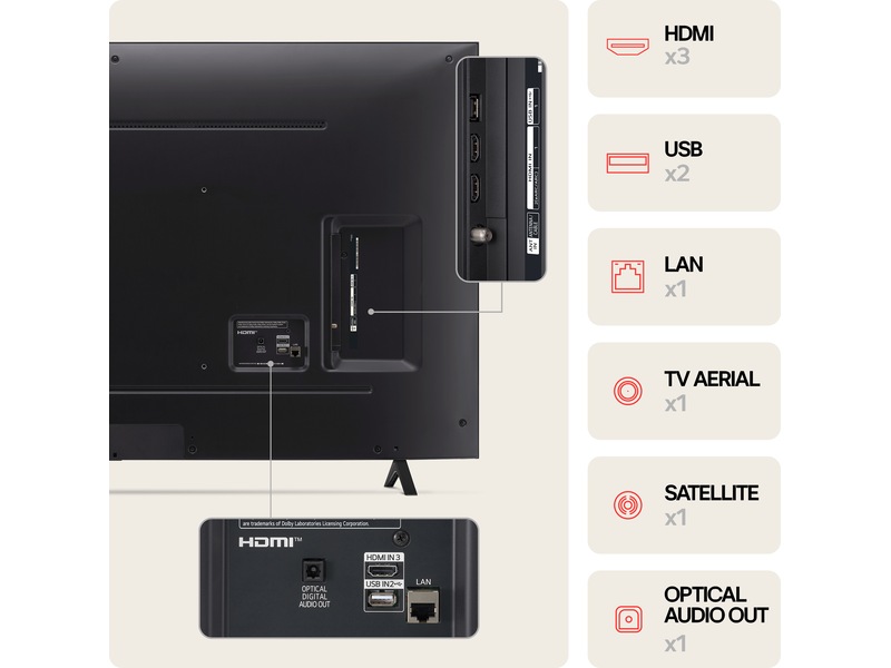 LG 50'' NANO 81 4K TV (2024) 50NANO81T6A + Soundbar 50 - 59 tums TV