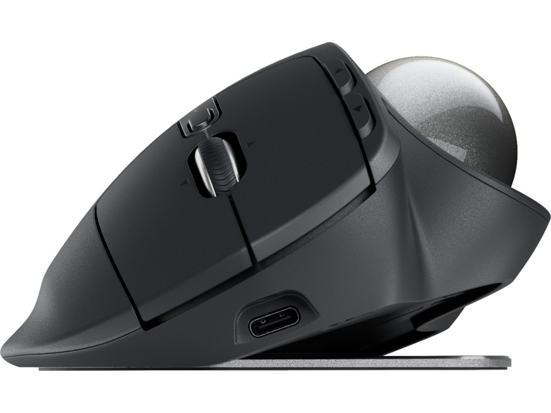 Logitech MX Ergo S Advanced Trådlösmus Trackball (graphite) Ergonomi