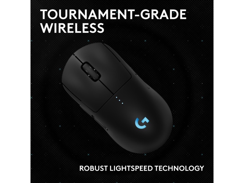 Logitech PRO 2 Lightspeed Trådlös Gamingmus (svart) Gamingmus