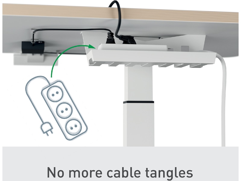 Leitz Ergo Höj- & Sänkbart Skrivbord, elektriskt, stå-upp-påminnelse Skrivbord