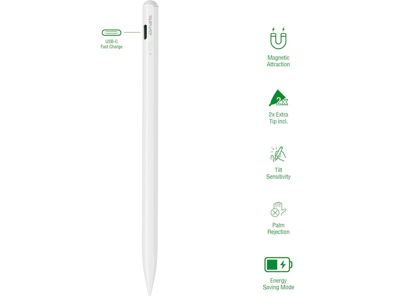 4smarts Pencil Pro 3 iPad stylus (vit) Tangentbord och pennor