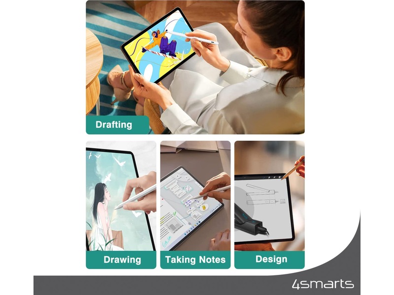 4smarts Pencil Pro 3 iPad stylus (vit) Tangentbord och pennor